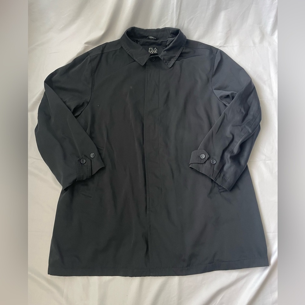 Jos. A. Bank Long Black Weather Rain Coat